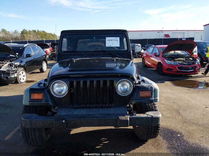 1998 Jeep Wrangler Sport VIN: 1J4FY19S2WP721024 Lot: 44387524