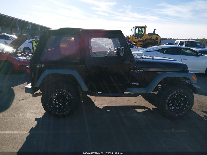 1998 Jeep Wrangler Sport VIN: 1J4FY19S2WP721024 Lot: 44387524