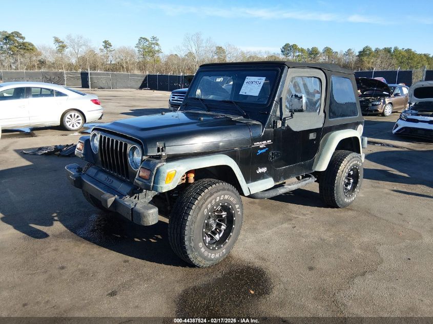 1998 Jeep Wrangler Sport VIN: 1J4FY19S2WP721024 Lot: 44387524