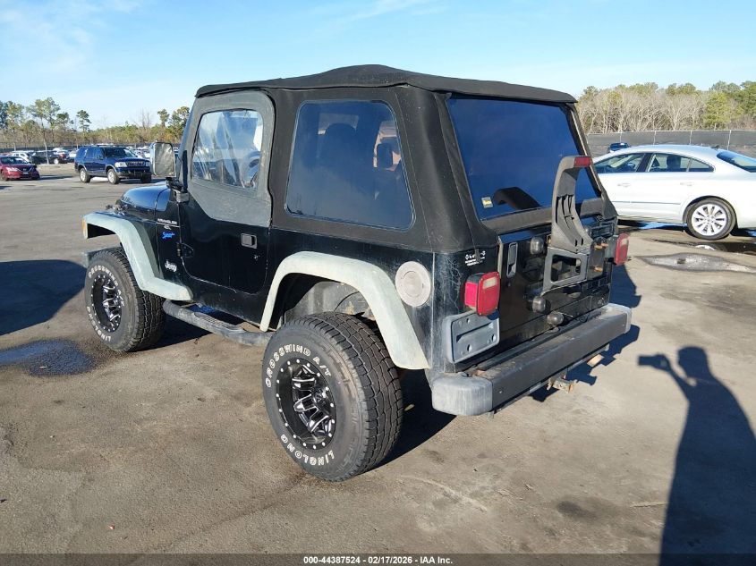 1998 Jeep Wrangler Sport VIN: 1J4FY19S2WP721024 Lot: 44387524