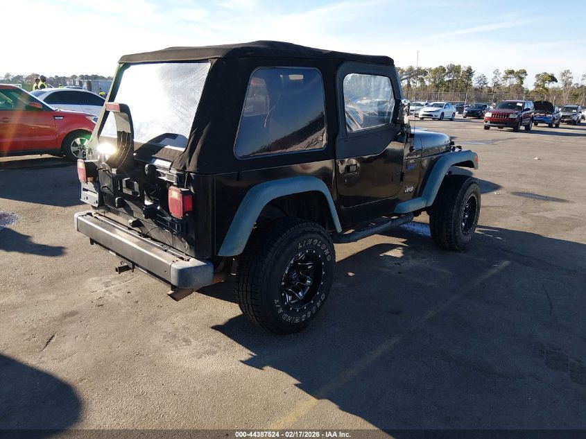 1998 Jeep Wrangler Sport VIN: 1J4FY19S2WP721024 Lot: 44387524