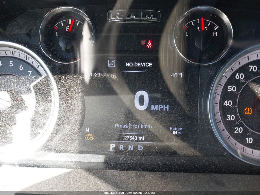 2022 Ram 1500 Classic Warlock 4X4 6'4 Box VIN: 1C6RR7GG3NS188296 Lot: 44387699