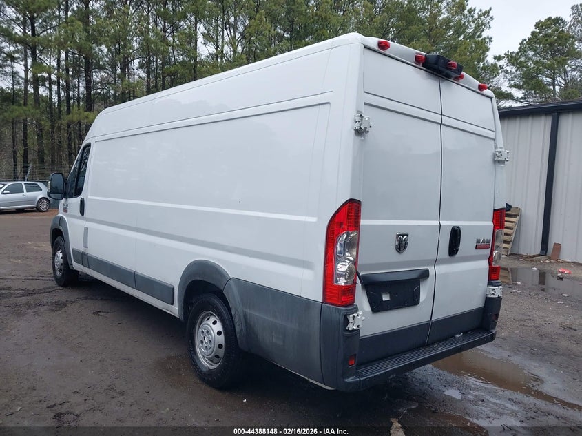 Vin: 3c6urvjg7je149134, lot: 44884702, ram promaster 3500 cargo van high roof 159 wb ext 20183
