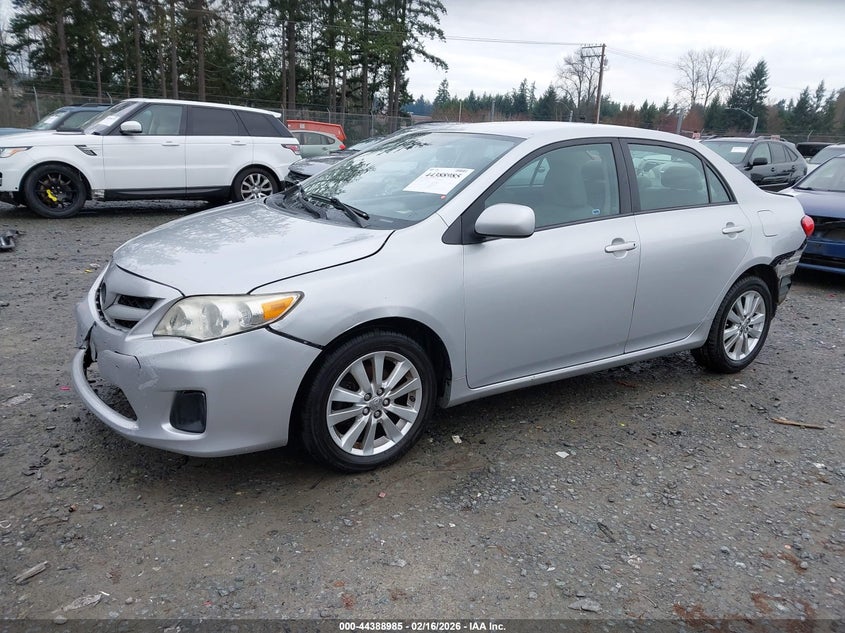 2012 Toyota Corolla 1.8 Le silver Lot 111044388985 Vin 5YFBU4EE6CP047729
