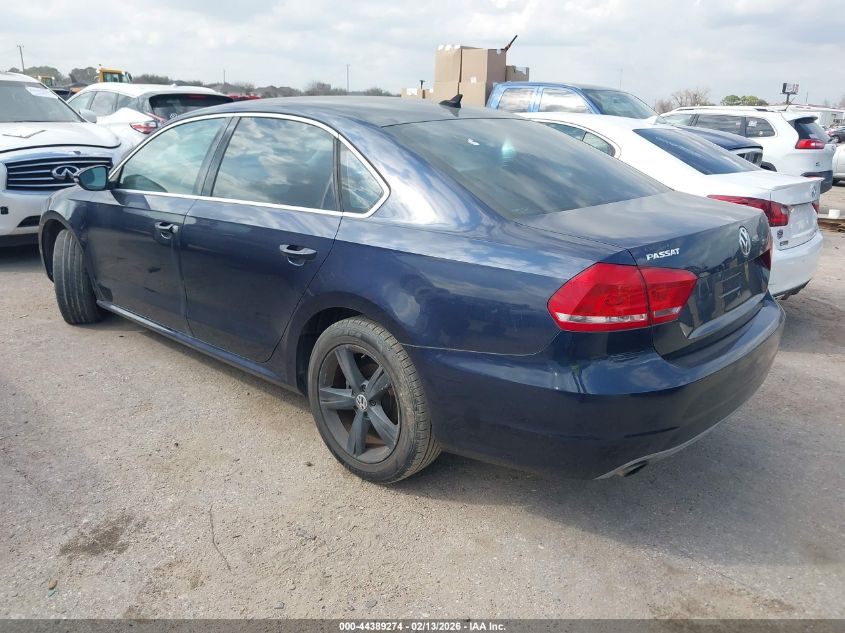 2012 Volkswagen Passat 2.5L Se