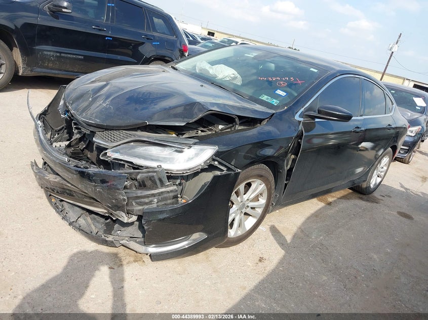 Vin: 1c3cccab9gn123657, lot: 44886547, chrysler 200 limited 20162