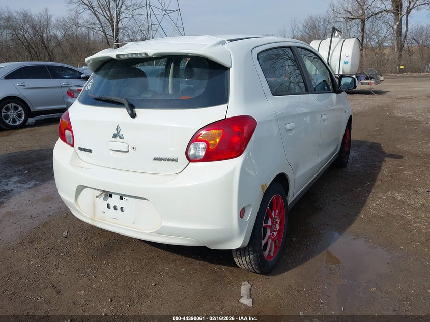 Vin: ml32a4hj1eh026242, lot: 44886615, mitsubishi mirage es 20144
