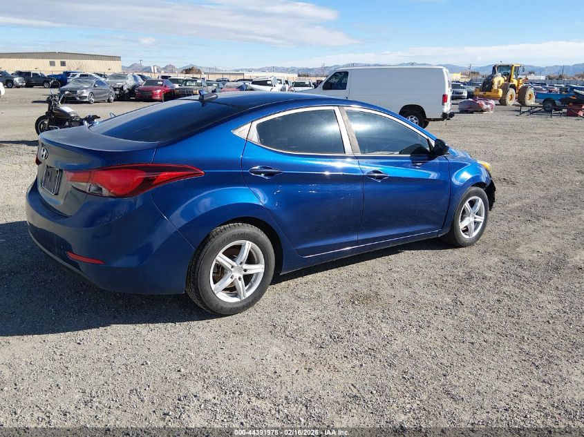 2016 Hyundai Elantra Se