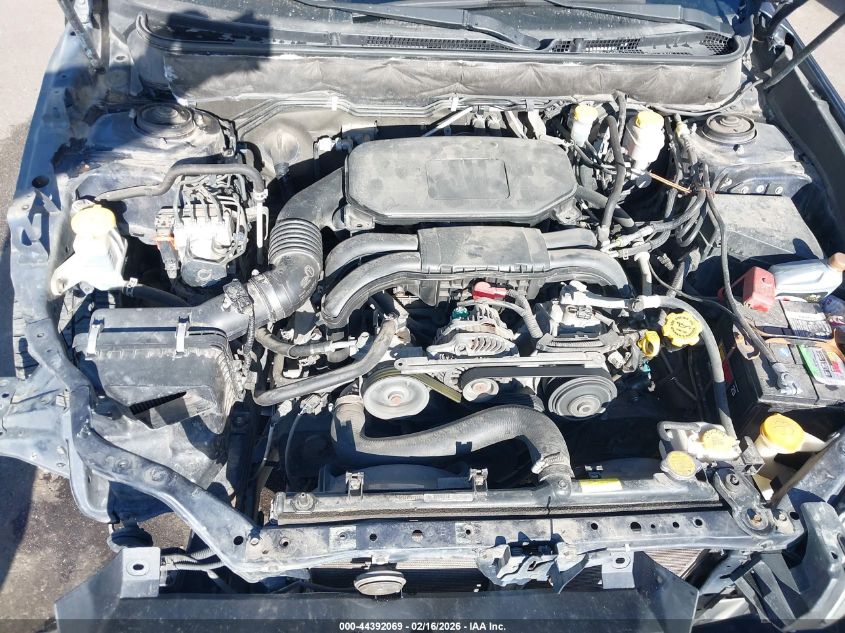 2012 Subaru Legacy 2.5I VIN: 4S3BMAA69C1004875 Lot: 44392069