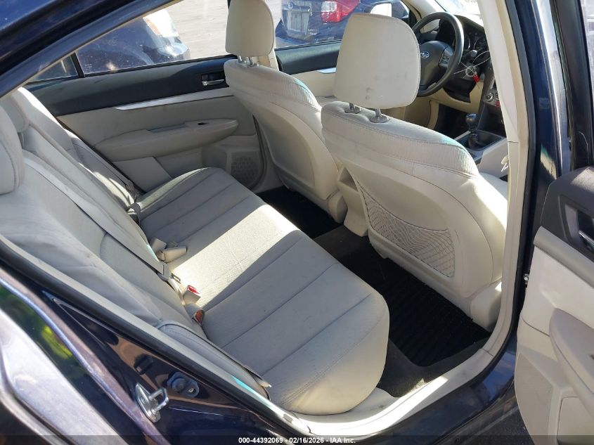 2012 Subaru Legacy 2.5I VIN: 4S3BMAA69C1004875 Lot: 44392069