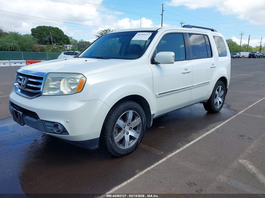 2012 Honda Pilot 3.5 Touring white Lot 111044392127 Vin 5FNYF3H93CB008251