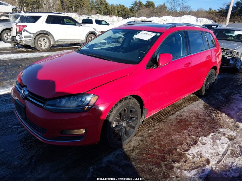 2015 Volkswagen Golf Sportwagen Tdi Sel 4-Door