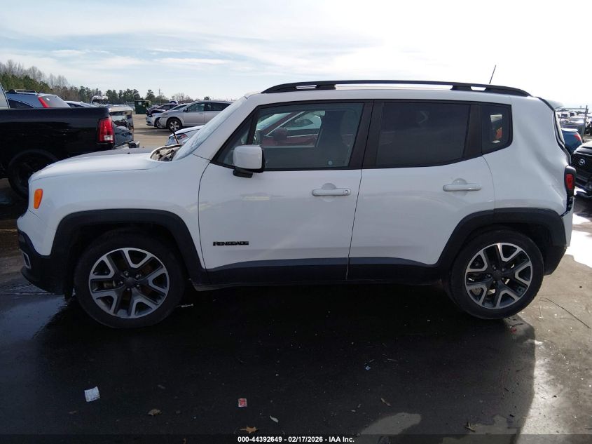 2018 Jeep Renegade Latitude Fwd VIN: ZACCJABB8JPJ09832 Lot: 44392649
