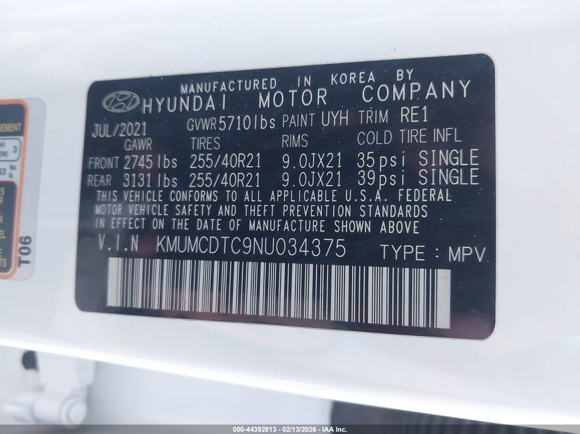 2022 Genesis Gv70 3.5T Awd Sport VIN: KMUMCDTC9NU034375 Lot: 44392813