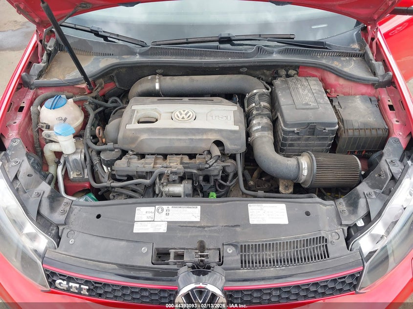 2012 Volkswagen Gti 2-Door VIN: WVWEV7AJ6CW088822 Lot: 44393093