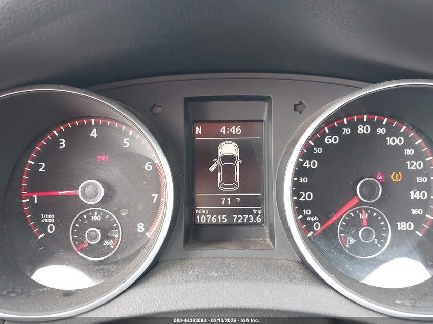 2012 Volkswagen Gti 2-Door VIN: WVWEV7AJ6CW088822 Lot: 44393093