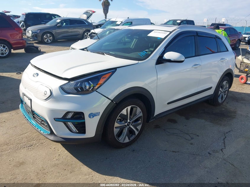 Vin: kndce3lg9l5060844, lot: 44889946, kia niro ev ex premium 20202