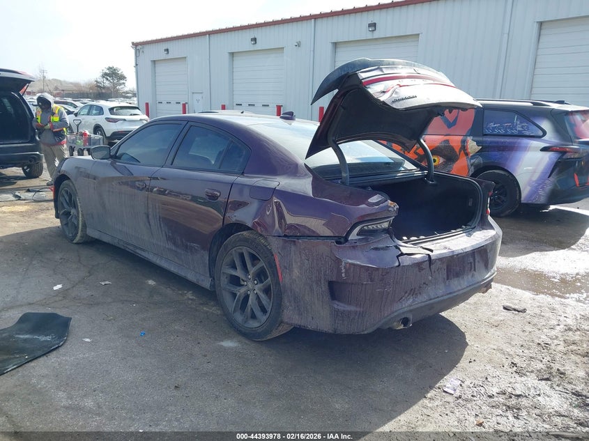 Vin: 2c3cdxhg9nh176855, lot: 44890532, dodge charger gt rwd 20223