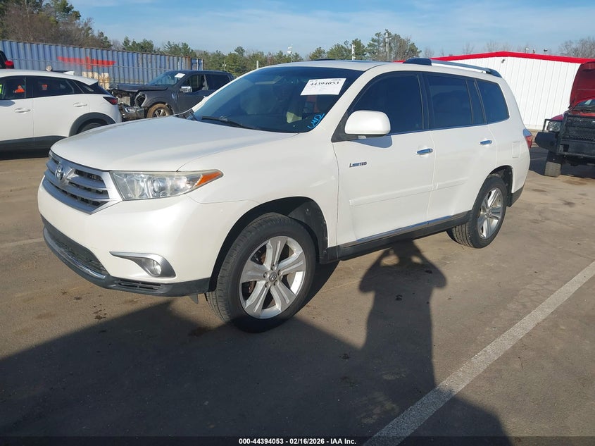 Vin: 5tddk3ehxcs114424, lot: 44890607, toyota highlander limited v6 20122