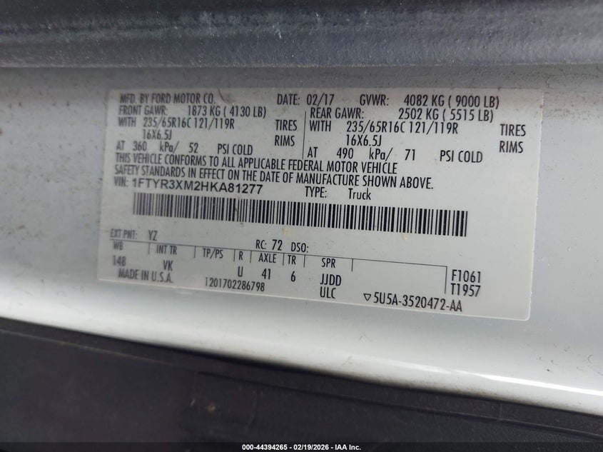 2017 Ford Transit-250