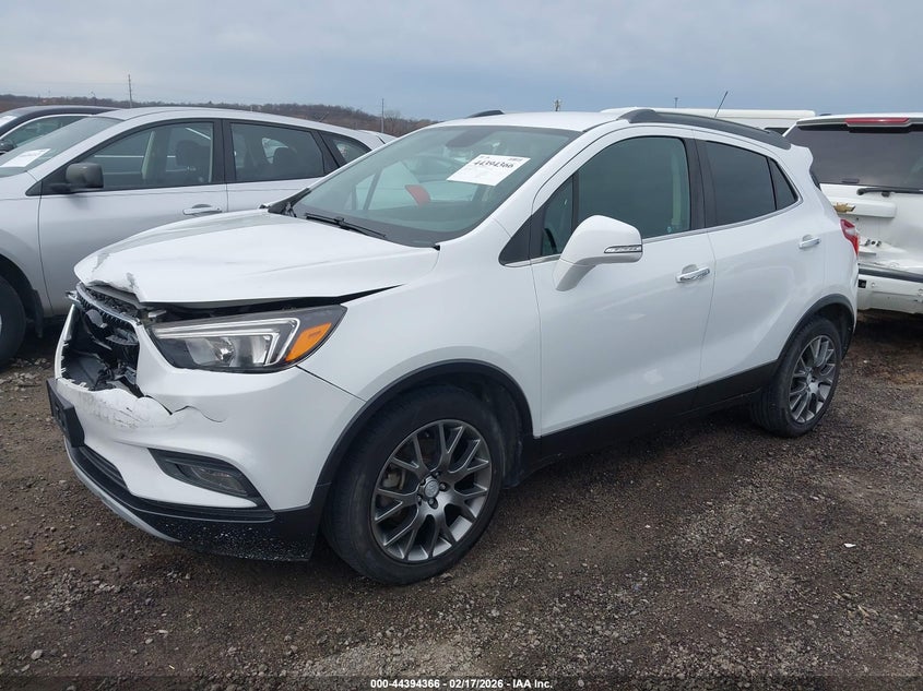 Vin: kl4cj1sb0hb024128, lot: 44890920, buick encore sport touring 20172