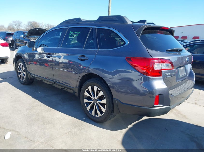 Vin: 4s4bsbnc0g3357068, lot: 44891040, subaru outback 2.5i limited 20163