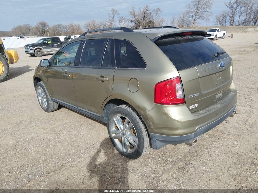 Vin: 2fmdk3jcxcba31129, lot: 44891315, ford edge sel 20123