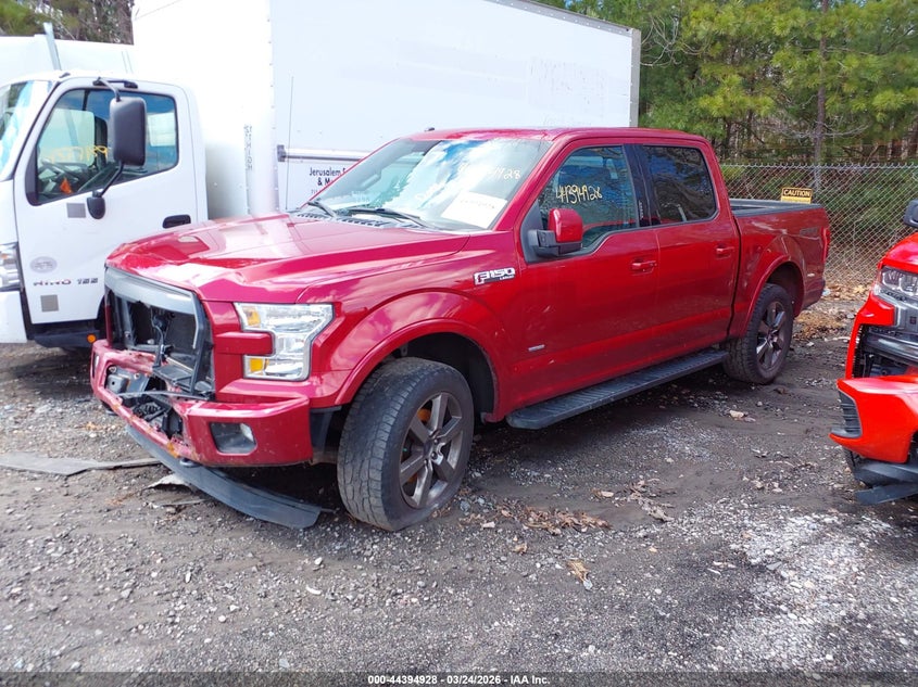 Vin: 1ftew1eg3gfa93698, lot: 44891482, ford f-150 lariat 20162
