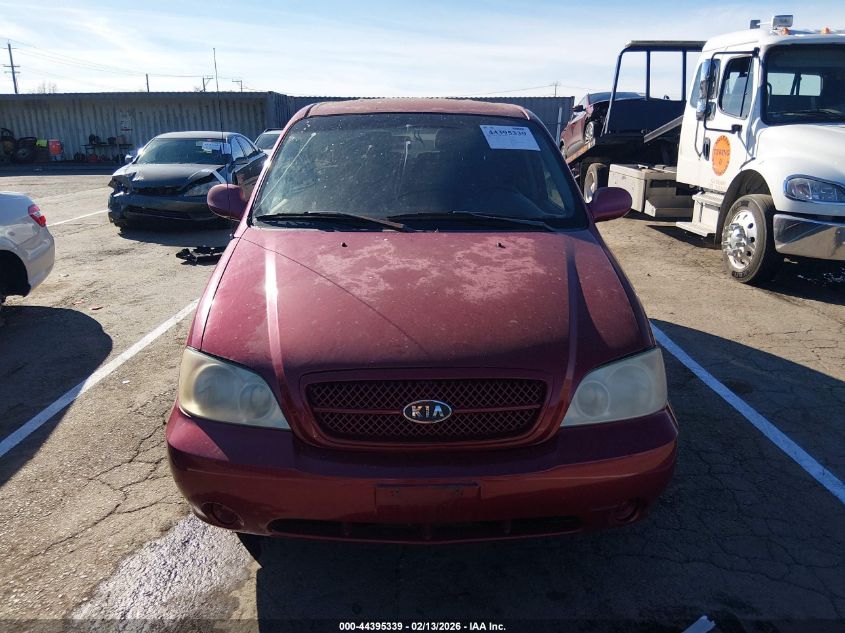 2004 Kia Sedona Ex/Lx VIN: KNDUP131446510801 Lot: 44395339