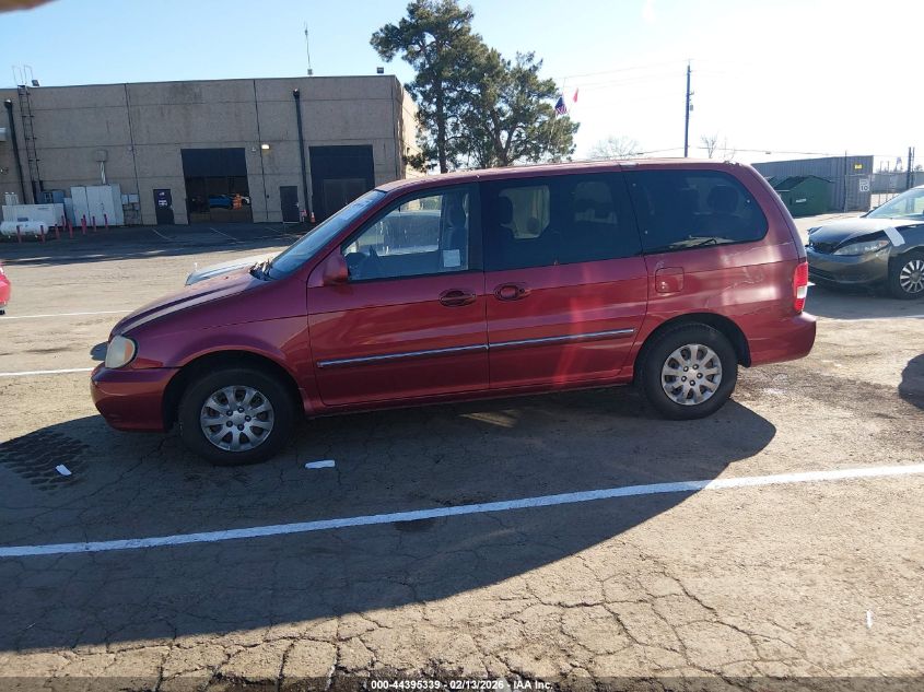2004 Kia Sedona Ex/Lx VIN: KNDUP131446510801 Lot: 44395339
