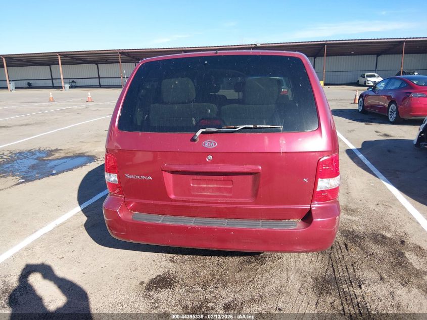 2004 Kia Sedona Ex/Lx VIN: KNDUP131446510801 Lot: 44395339