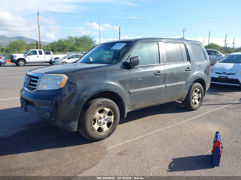 2012 Honda Pilot 3.5 Lx black Lot 111044396003 Vin 5FNYF4H23CB003933