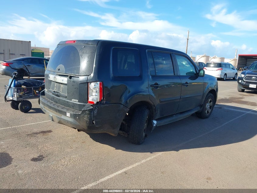 5FNYF4H23CB003933 2012 Honda Pilot 3.5 Lx black