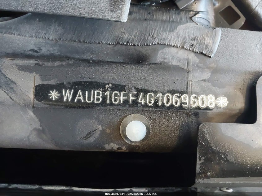 2016 Audi S3 2.0T Premium Plus VIN: WAUB1GFF4G1069608 Lot: 44397331