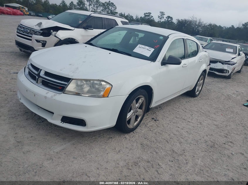 Vin: 1c3cdzab1dn661717, lot: 44893933, dodge avenger se 20132