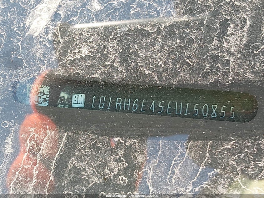 2014 Chevrolet Volt VIN: 1G1RH6E45EU150855 Lot: 44398216