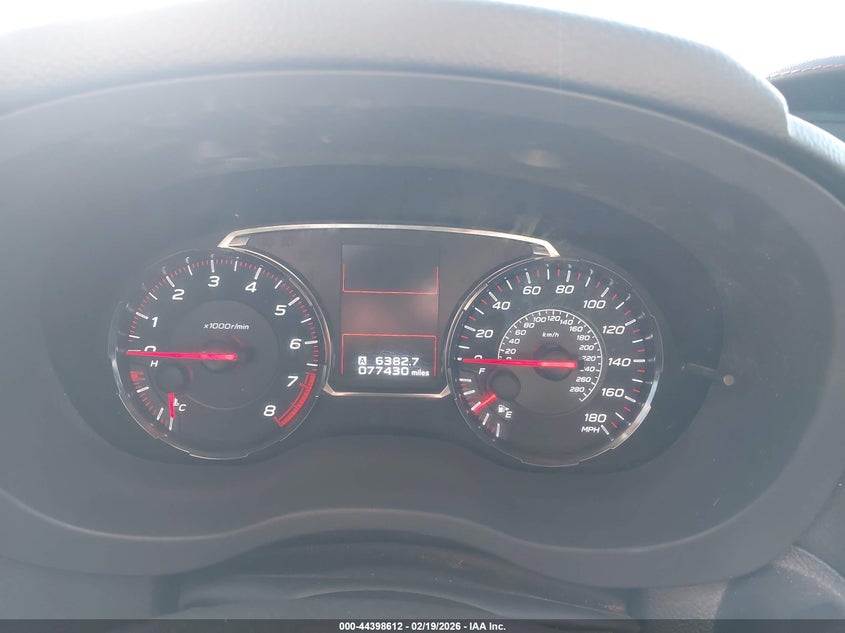 2019 Subaru Wrx Limited VIN: JF1VA1H64K9808440 Lot: 44398612