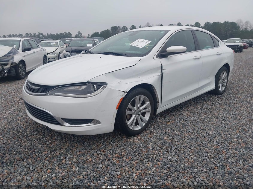 Vin: 1c3cccabxfn575924, lot: 44895338, chrysler 200 limited 20152