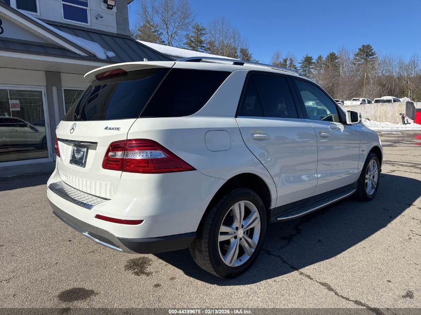 2012 Mercedes-Benz Ml 350 4Matic