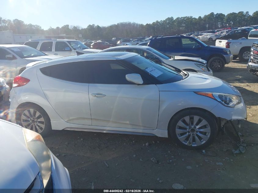 2016 Hyundai Veloster Turbo VIN: KMHTC6AE3GU267939 Lot: 44400242