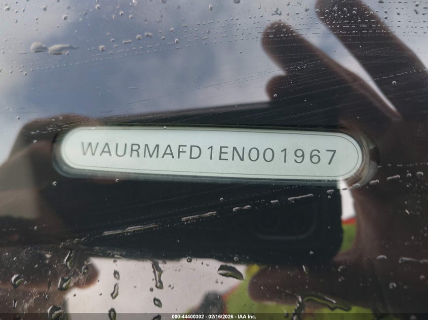 2014 Audi A8 L 3.0 Tdi VIN: WAURMAFD1EN001967 Lot: 44400302