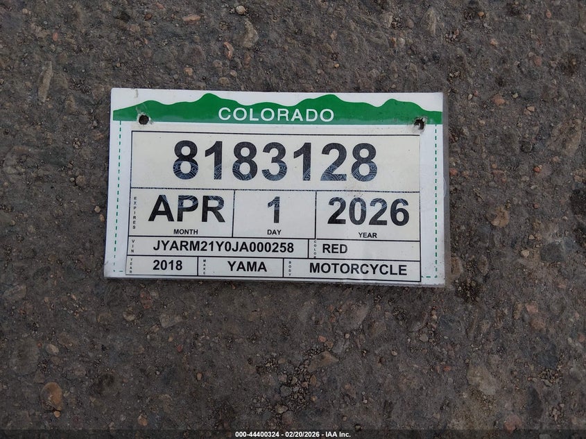 2018 Yamaha Xsr700 C VIN: JYARM21Y0JA000258 Lot: 44400324