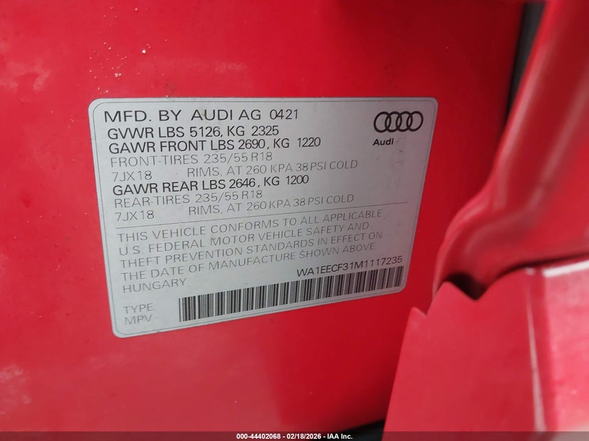 2021 Audi Q3 - widok 9