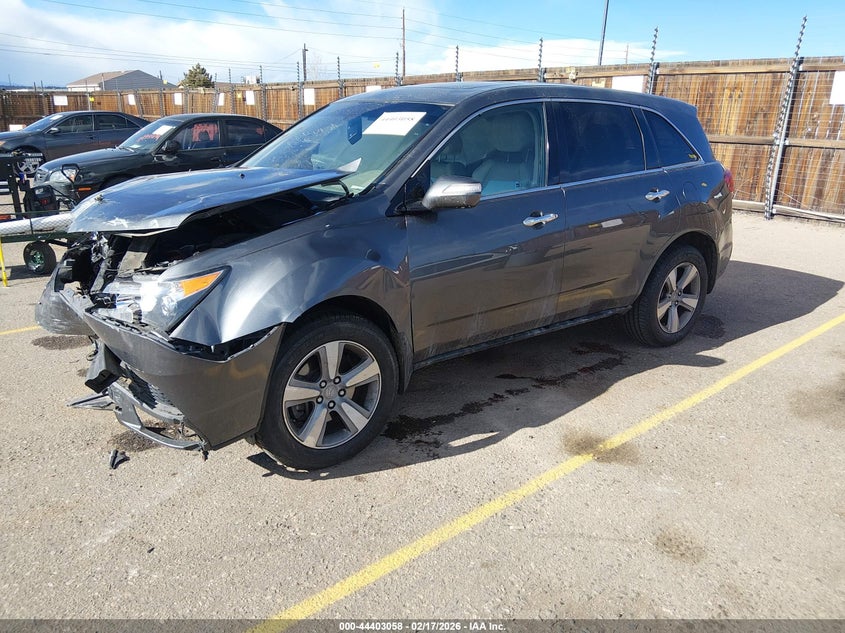 2012 Acura Mdx 3.7 grey Lot 111044403058 Vin 2HNYD2H21CH525362