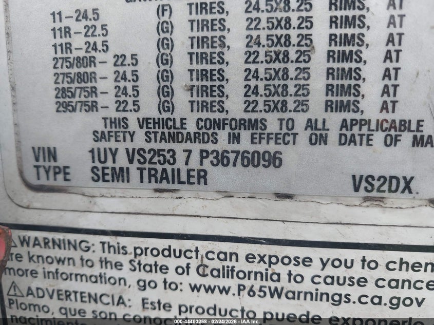 2023 OTHER UTILITY TRAILER MFG UNKNOWN VAN N/A