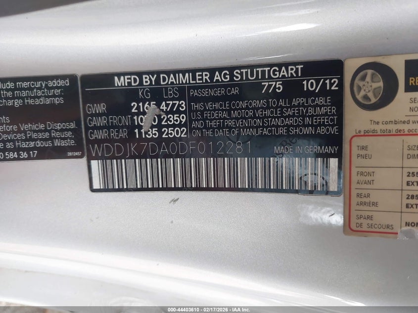 2013 MERCEDES-BENZ SL 550 · Фото 9