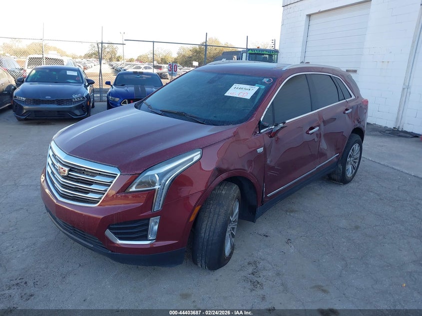 Vin: 1gyknbrs3hz297552, lot: 44900254, cadillac xt5 luxury 20172