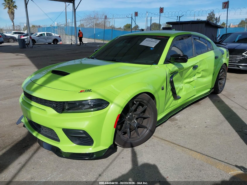 Vin: 2c3cdxgj6ph591566, lot: 44900985, dodge charger scat pack widebody 20232