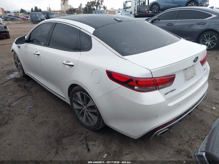 Vin: 5xxgv4l21gg027625, lot: 44901080, kia optima sxl turbo 20163