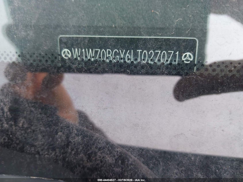 2020 Mercedes-Benz Sprinter 1500 Standard Roof I4 VIN: W1W70BGY6LT027071 Lot: 44404527